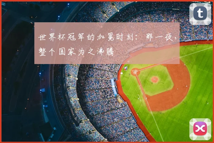 世界杯冠军的加冕时刻:那一夜,整个国家为之沸腾